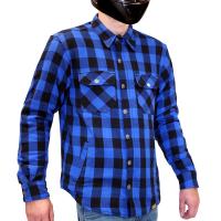 MCP Моторубашка мужская Rebel Full kevlar, черно-светло синий в Махачкале