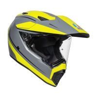 AGV Шлем AX9 E2206 V26 Pacific Road Matt Grey/Yellow Fluo/Black в Махачкале