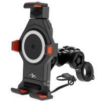 Extreme Style Мото держатель с беспроводной зарядкой anti-vibration R17W в Махачкале