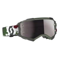 Scott Очки кроссовые Fury dark green/white silver chrome works в Махачкале