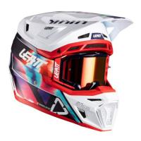 Leatt Шлем кроссовый 8.5 Royal Blue-Red V26 + очки Velocity 5.5 в Махачкале