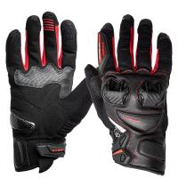 Sweep Перчатки кожаные+текстиль Hammer Black/Red в Махачкале