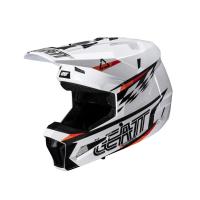 Leatt Шлем кроссовый детский Helmet Kit Moto 3.5 Jr V25 White в Махачкале