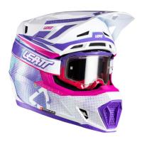 Leatt Шлем кроссовый  7.5 V26 Purple + очки Velocity 4.5 в Махачкале