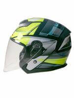 AiM Шлем открытый JK526 Yellow/Grey/Black в Махачкале