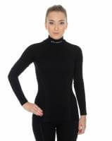Brubeck Футболка женская дл.рукав Wool Merino 78% Черный в Махачкале