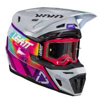 Leatt Шлем кроссовый 8.5 Pinata Teal V26 + очки Velocity 5.5 в Махачкале
