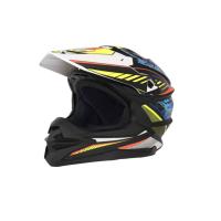 Desment Шлем кроссовый Raptor White-Yellow-Blue graphic в Махачкале