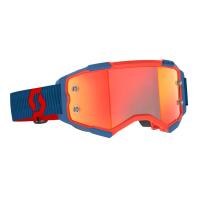 Scott Очки кроссовые Fury dark blue/neon red/orange chrome works в Махачкале