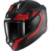 Shark Шлем Skwal i3 Rhad Mat Black/Chrome/Red в Махачкале