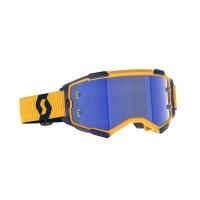 Scott Очки кроссовые Fury dark yellow/dark blue/blue chrome works в Махачкале