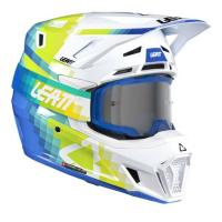 Leatt Шлем кроссовый  7.5 V26 Pixel Blue + очки Velocity 4.5 в Махачкале