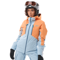 Dragonfly Куртка горнолыжная утепленная Gravity Woman 2025 Mock Orange-Light Blue в Махачкале