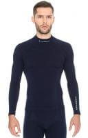 Brubeck Футболка мужская дл.рукав Wool Merino 78% Темно-Синий в Махачкале