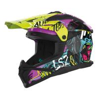 LS2 Шлем MX708 Fast II Gorilla фиолетово-желтый в Махачкале