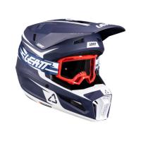 Leatt Шлем кроссовый детский 3.5 V26 Blue + очки Vizion 3.5 в Махачкале