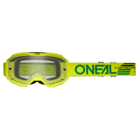Oneal Маска кроссовая B-10 Solid V.24, желтый, прозрачные линзы Antifog, с защитой от уф лучей в Махачкале