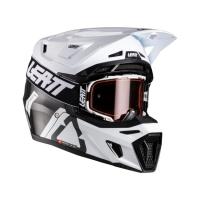 Leatt Мотошлем 9.5 Carbon-White + очки Velocity 6.5 V26 в Махачкале