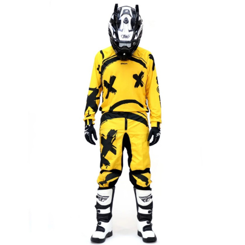 Grom Штаны кроссовые Sadman Yellow в Махачкале