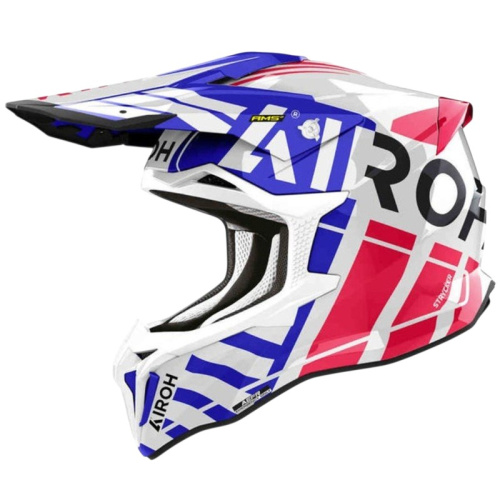 Airoh Мотошлем Strycker Brave Blue/Red Gloss в Махачкале
