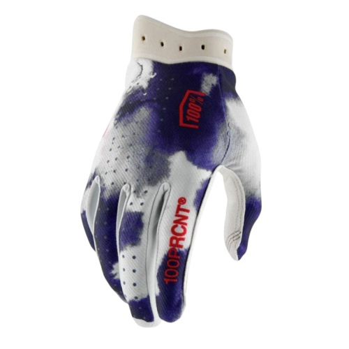 100% Мотоперчатки текстильные ITrack Blue/White 2026 в Махачкале