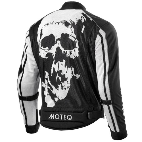 Moteq Мотокуртка текстильная сетка Rebel Черно-белая в Махачкале