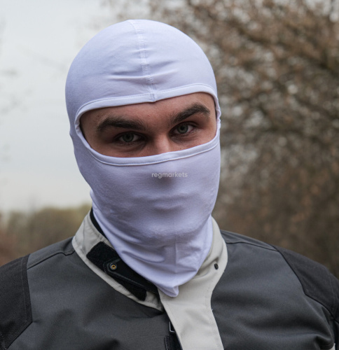 MotoLike Подшлемник Хлопок/Эластан Белый в Махачкале