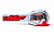 100% Маска кросс FMF Powerbomb Rocket White - прозрачная линза в Махачкале