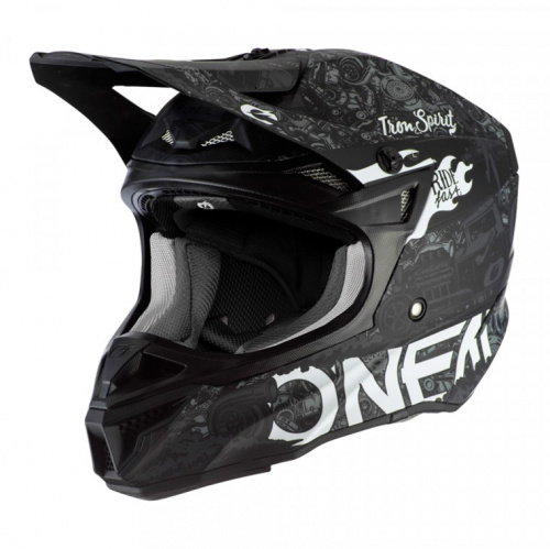 Oneal Шлем кроссовый 5Series Polyacrylite Черный/Белый в Махачкале